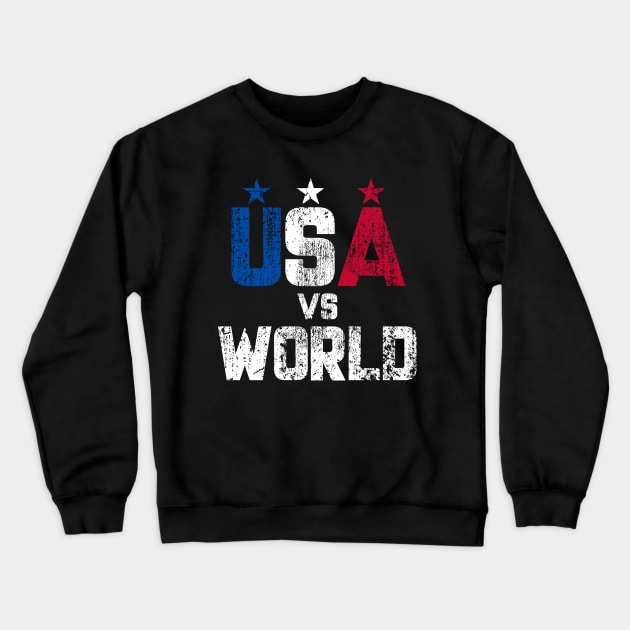 USA VS WORLD GIFT Crewneck Sweatshirt by UranusArts